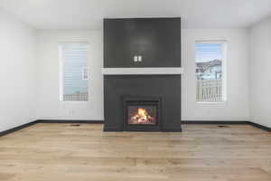 Interior details featuring hardwood / wood-style floors