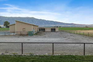 Exterior space featuring a mountain view and a rural view