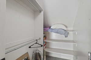 View of spacious closet