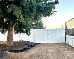 12 foot double gate for RV and Boat Parking.