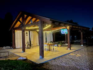 Pavilion at night. Perfect for outdoor parties