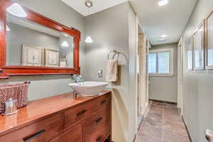 Basement bathroom