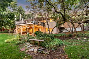 Covered patio and walkout basement