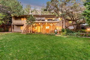 Covered patio and walkout basement