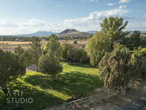 Mountain view with a rural view