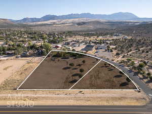 Bird's eye view featuring a mountain view