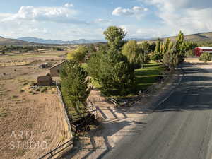 Mountain view with a rural view