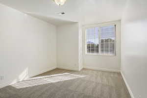 View of carpeted empty room