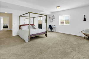 Basement South Bedroom View of carpeted bedroom