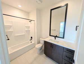 Upper secondary bathroom in main home