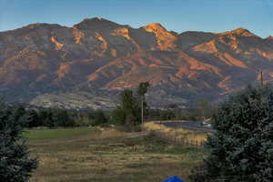 View of mountain feature with a rural view