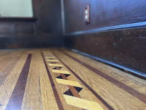 Detail of oak flooring