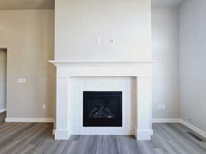 Details with wood-type flooring