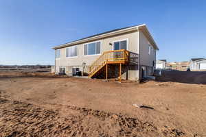 View of back of property