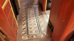 Tile floor entry into Master bedrm