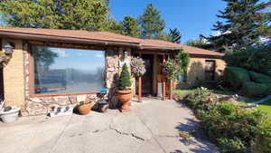 View of front of house featuring a patio area