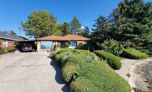 Single story home with a carport