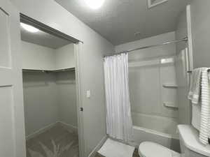 Master bathroom with bonus walk-in closet.