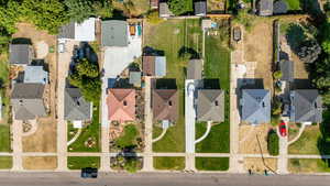 birds eye view of deep lot