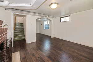 Cosy basement family room