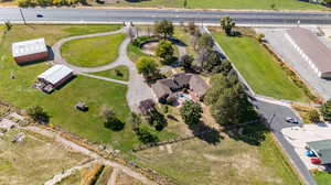 Birds eye view of property