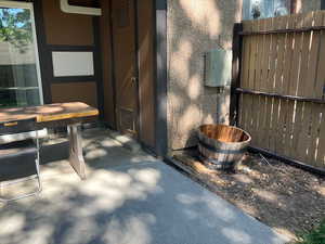 View of patio