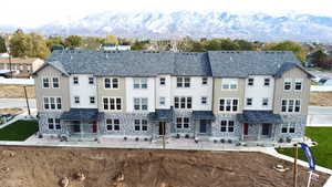 Exterior space featuring a mountain view