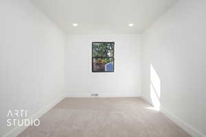 Bedroom #3 w/NEW Carpet & NEW Window Bringing In Lots Of Natural Light.