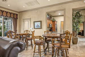 Full Kitchen and Seating in the Clubhouse