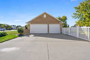 Garage has heat, ac, workbench, air compressor, closets and tons of storage.