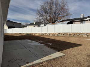 View of yard featuring a patio