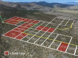 Drone / aerial view of mountains