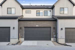 Multi unit property featuring a garage