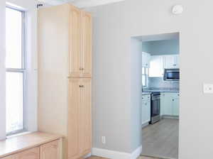 View from Dining Room into the Kitchen.