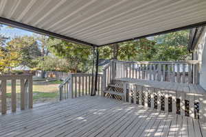 View of wooden terrace