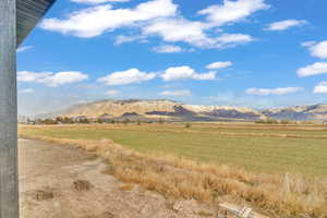 Mountain view featuring a rural view