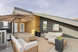 View of patio / terrace featuring an outdoor hangout area