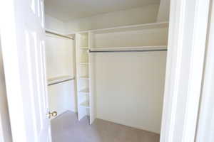 Master bedroom walk in closet