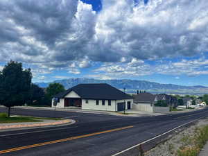 View of road with a mountain view