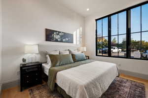 Bedroom featuring hardwood / wood-style floors