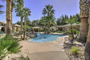 View of pool with a patio area