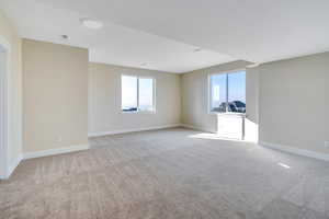 View of carpeted empty room