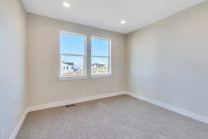 View of carpeted empty room