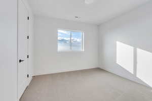 View of carpeted empty room