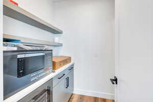 Kitchen featuring light hardwood / wood-style floors