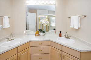 Master Bathroom with two-person vanity