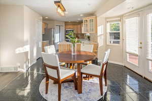 View of dining room