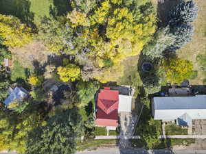 Birds eye view of property