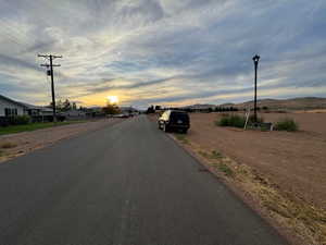 View of street featuring a mountain view