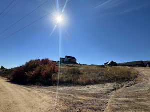 View of lot from corner of Trapper loop and N Sculpin road